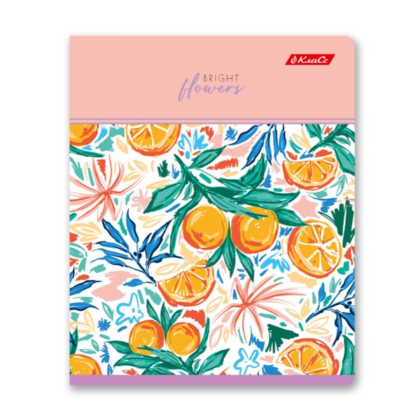 Тетрадь ученическая общая, глянцевая ламинация, A5+ 96 л. на скобе 60 г/м², белизна 100%, 5 шт, клетка в термоусадочной пленке, 000771 Вкус лета, Светоч 96ТЕТк-004