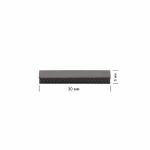 Наконечник-зажим 30х6 мм, 20 шт, металл, 06 черн.никель, Gamma CGH-30