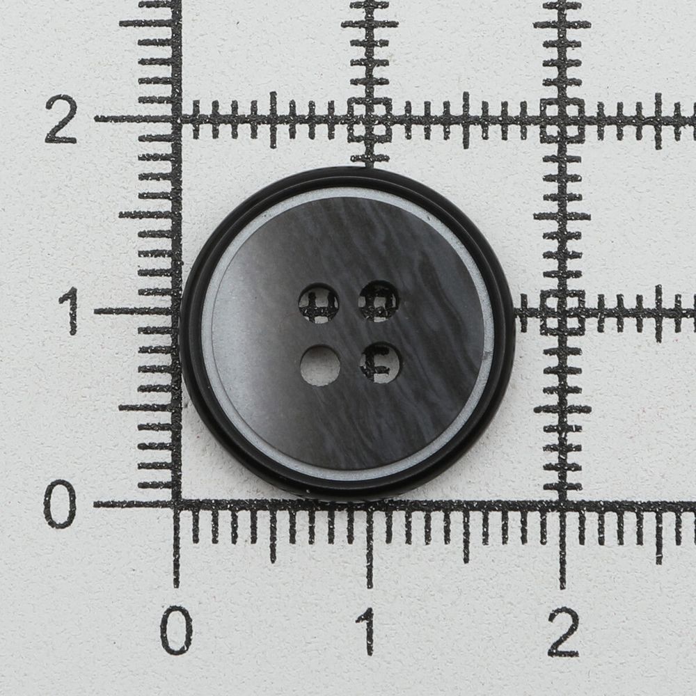 Пуговицы 4 прокола 28L (18мм), (Black (черный)), 36 шт, 615014-2