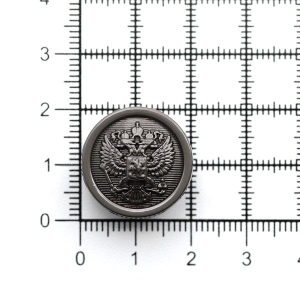 Пуговицы на ножке 32L (20мм), металл (m.nickel (матовый черный никель)), 12 шт, ME354