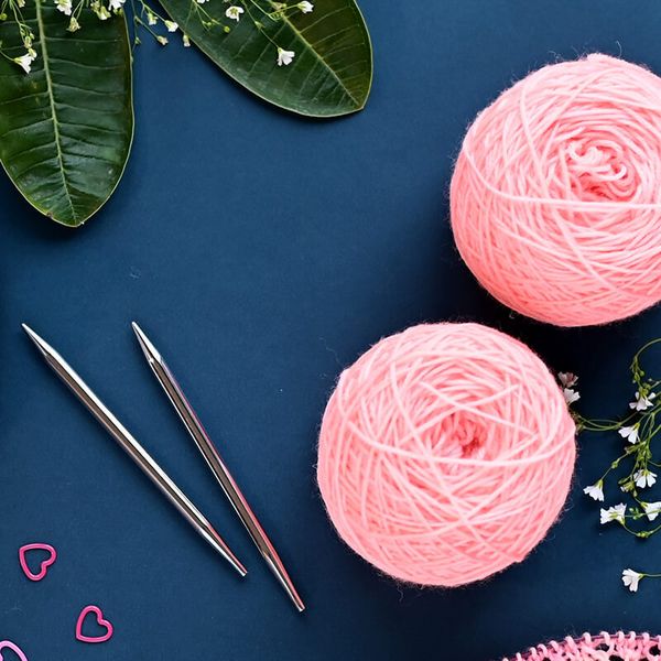 Спицы съемные Knit Pro Nova Metal 4,5 мм, для длины тросика 20 см, никелированная латунь, серебристый, 2 шт, 10425