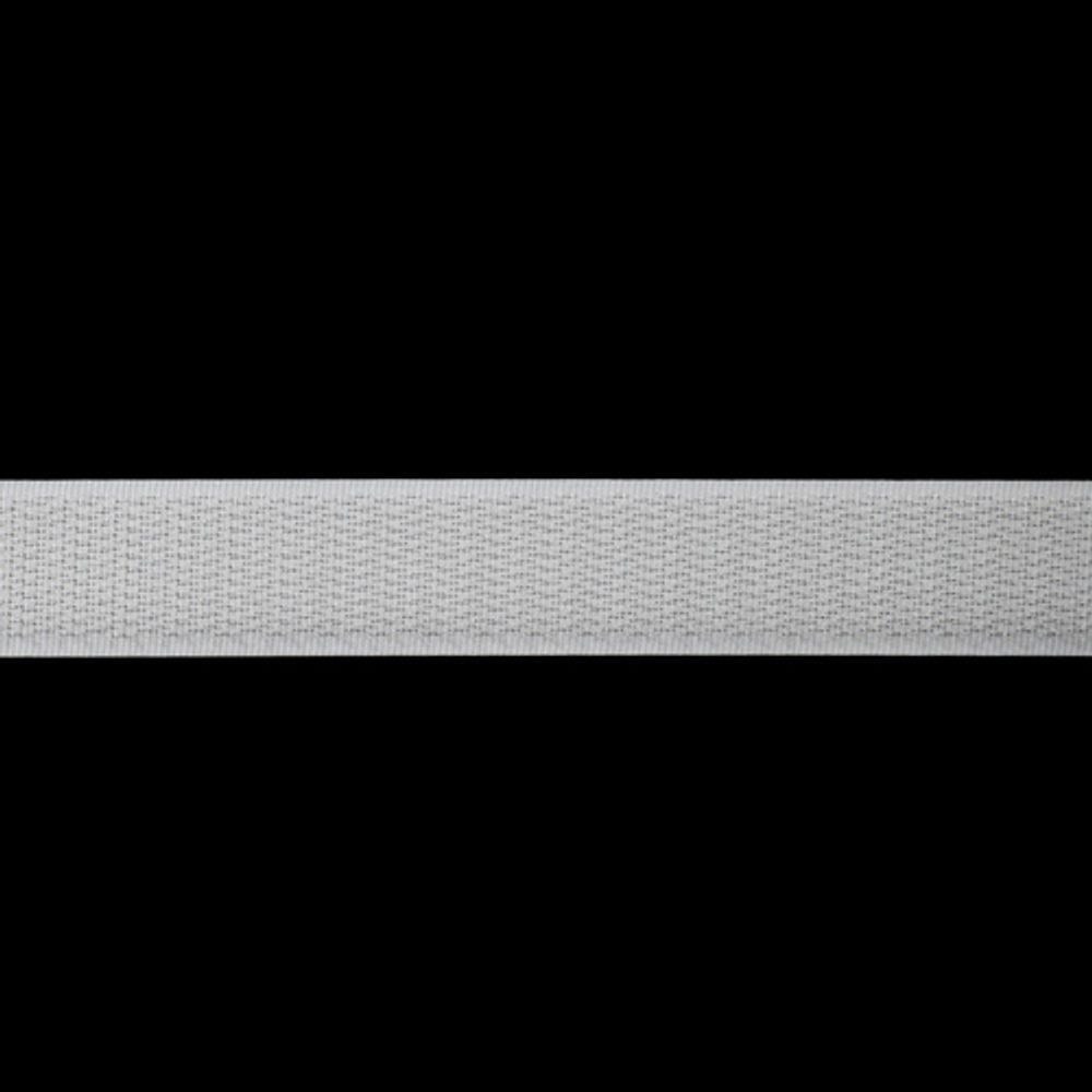 Лента контактная липучка (велкро) пришивная 20 мм / 25 метров, белый, /крючок/, кач.&quot;A&quot;