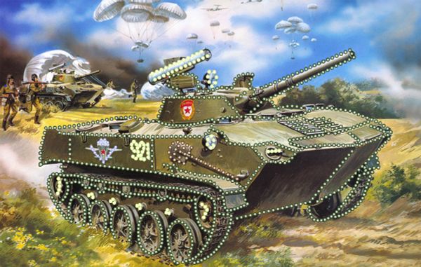 Рисунок для вышивания Матренин Посад (шелк), 28х34 -4163 Воздушный десант