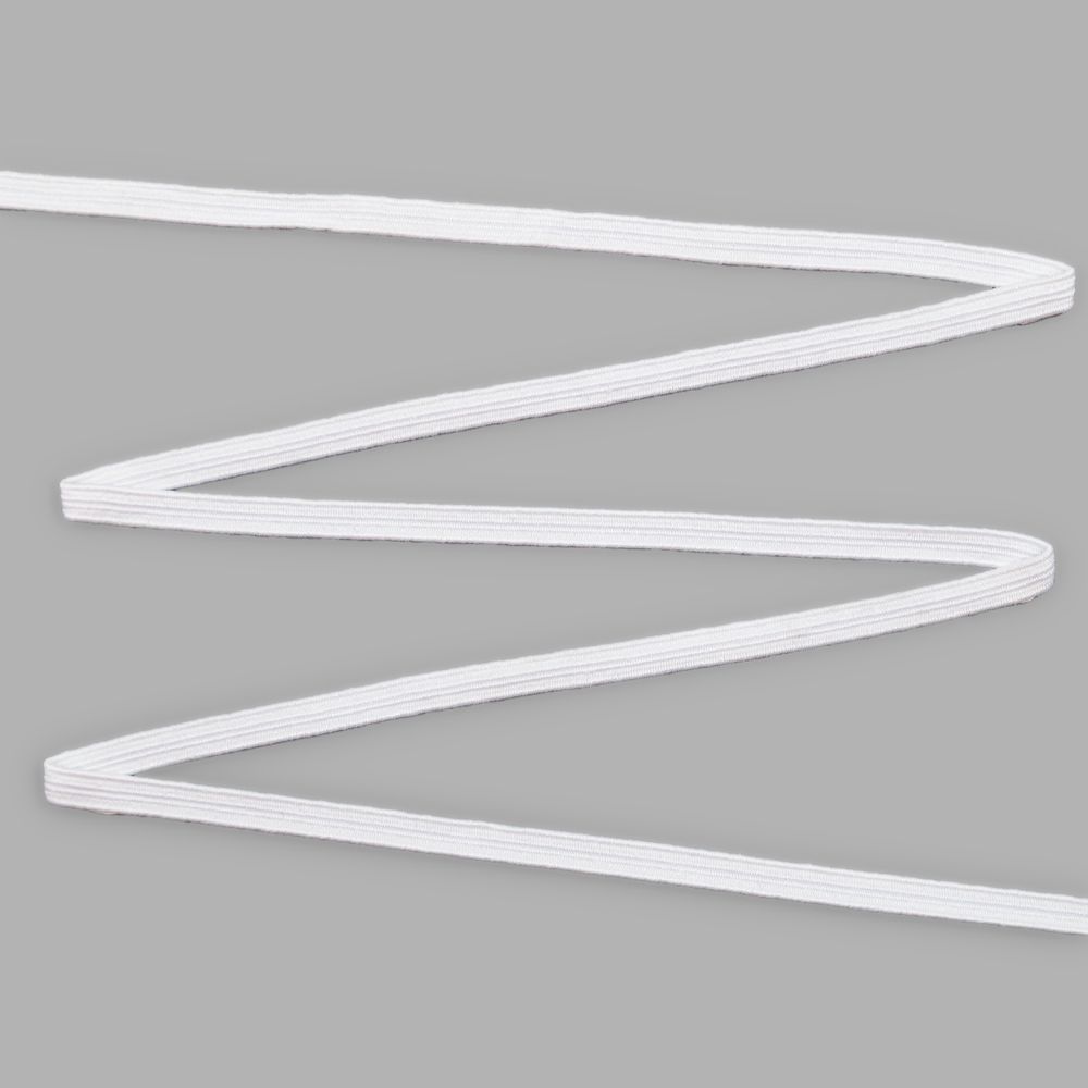 Резинка бельевая (стандартная) 4.0 мм / 10 метров, р.9074, белый, С3560Г17