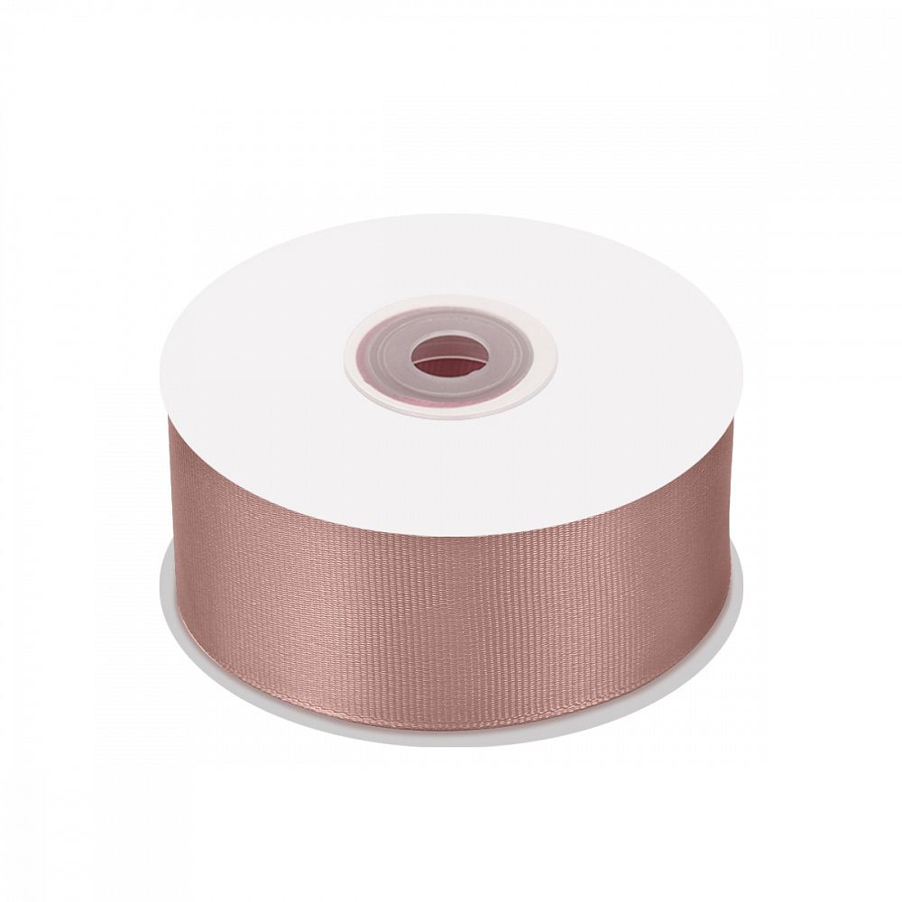 Лента репсовая (в рубчик) 38.0 мм цв. 813 пудровый уп.22.86м (±1м)