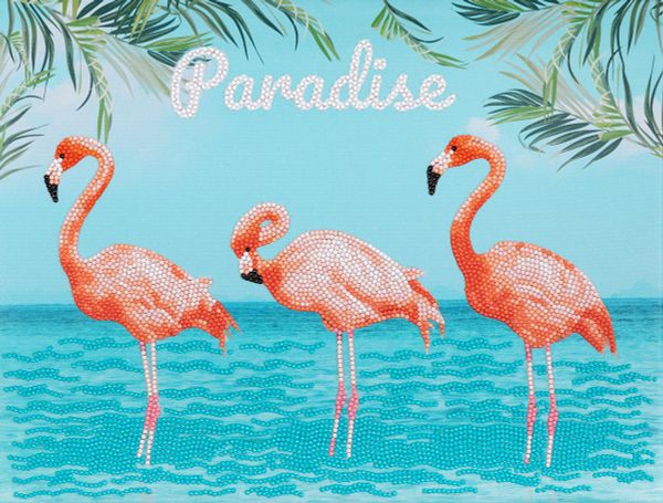 Алмазная (кристальная) мозаика Фрея, Тропический рай, 40х30 см