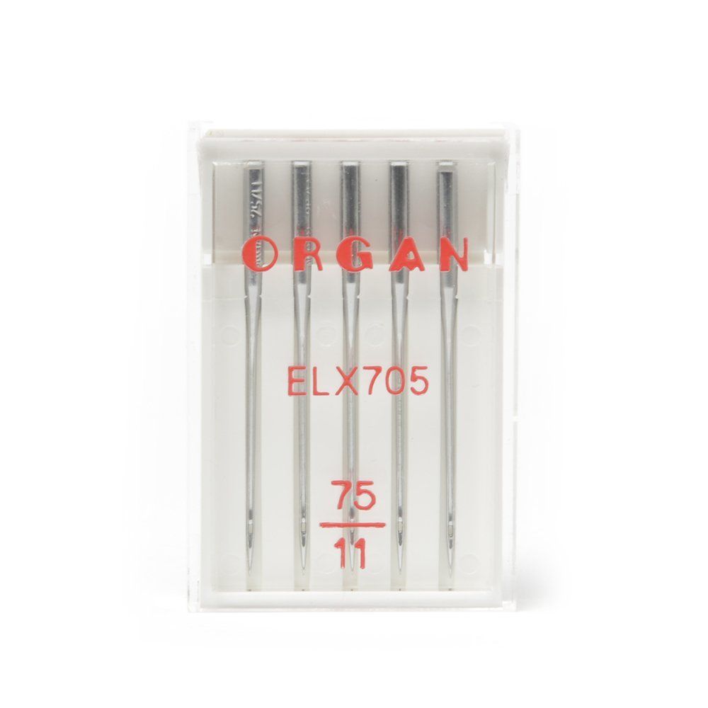 Иглы Organ, для распошивальных машин ELх705 №75 для бытовых швейных машин, уп. 5 игл