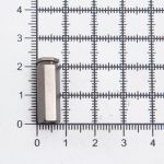 Наконечник для шнура металл шестигранный 20х7 мм, металл, чер.никель, 6660-0100, 20 шт