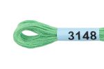 Мулине Gamma 100% хлопок, цв.3148 салатовый, 24 мотка по 8 метров