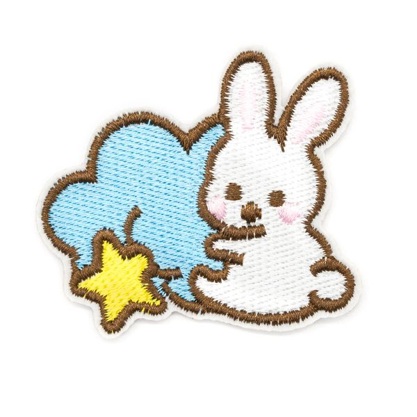 Термоаппликация Зайчик со звездой, 5,2х5,7см, Hobby&Pro