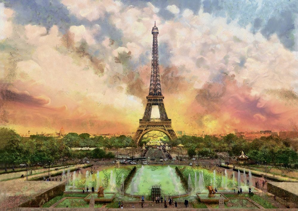 Пазл 2000 элементов, Вечер во Франции, PZL-2000/19, Фрея