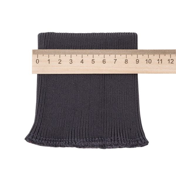 Манжеты трикотажные 9.0х9.5 см, 1 пара, средней плотности 14 кл, 1х1, 8125 т.серый