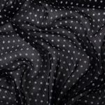 Ткань блузочная Chiffon 68 г/м², 200х147 см, 1 черный/ белый, Gamma PC-05