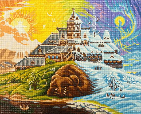 Алмазная (кристальная) мозаика Фрея, Пробуждение природы, 50х40 см