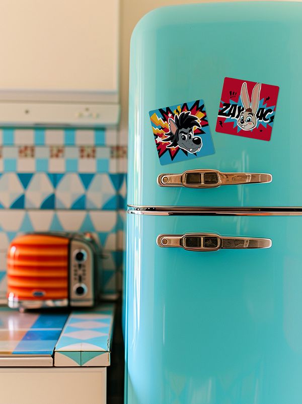 Картина по номерам Фрея, Союзмультфильм. Ну, погоди! Комикс, на магните, 9х9 см