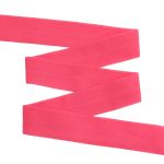 Косая бейка трикотажная 20 мм / 100 метров, т.розовый