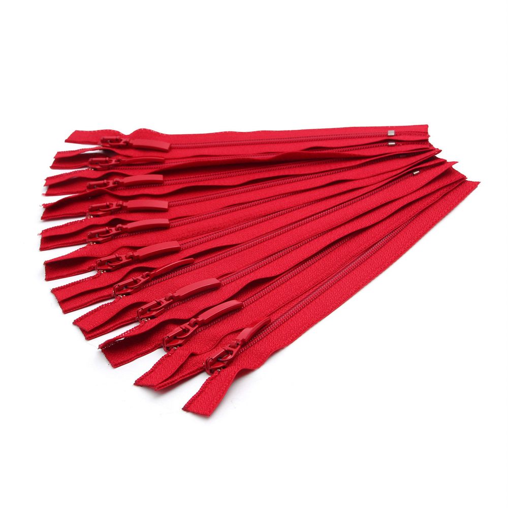 Молния спираль (витая) Arta Т5 (5 мм) 1 зам., н/раз., 18 см, цв. 519 красный, уп.10 шт