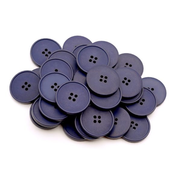 Пуговицы 4 прокола 40L (25мм), (Blue2 (синий2)), 36 шт