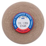 Нитки швейные Euron mH 40/2, 5000 ярд, 1359 темно-бежевый, 1 катушка