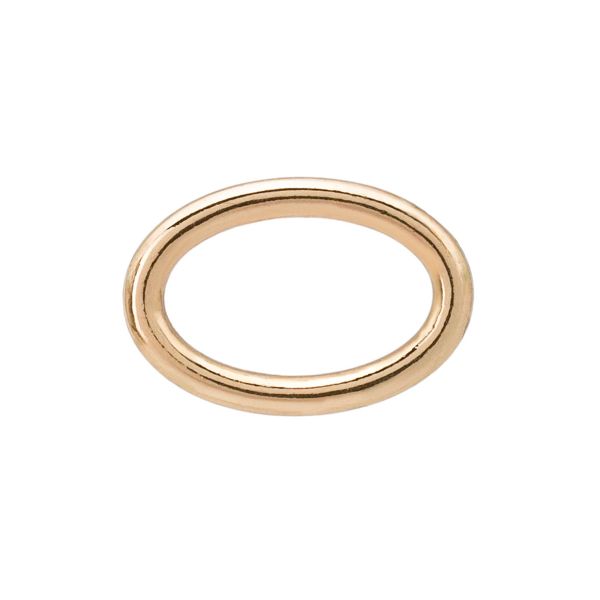 Кольца для бюстгальтера овальные металл ⌀10 мм, 100 шт, золото, 64-2210