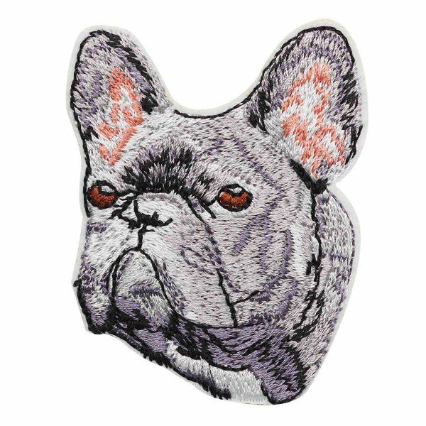 Термоаппликация Бульдог французский 5*7cm Hobby&Pro EMB-17041