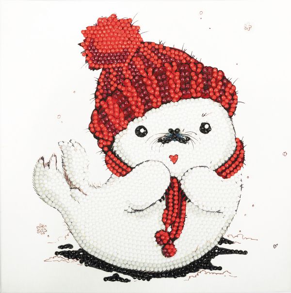 Алмазная (кристальная) мозаика Фрея, постер Белек, 20х20 см