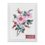 Рамка для картины (фото) пластик с оргстеклом 30х40 см, белый, Gamma ПРК-21