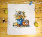 Набор для вышивания нитками МП Студия, Медовое удовольствие 26х26 см