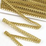 Тесьма отделочная 12 мм, 9600 цв.золото уп.13.71м