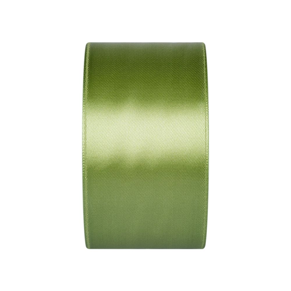 Лента атласная 1-сторонняя 50.0 мм / 33±2 метра, 086 серо-зеленый, Gamma