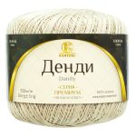 Пряжа Камтекс Денди / уп.10 мот. по 50 г, 330 м, 006 св. бежевый