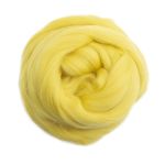 Лента для валяния полутонкая, 100% шерсть, 50гр Камтекс, 030 лимон