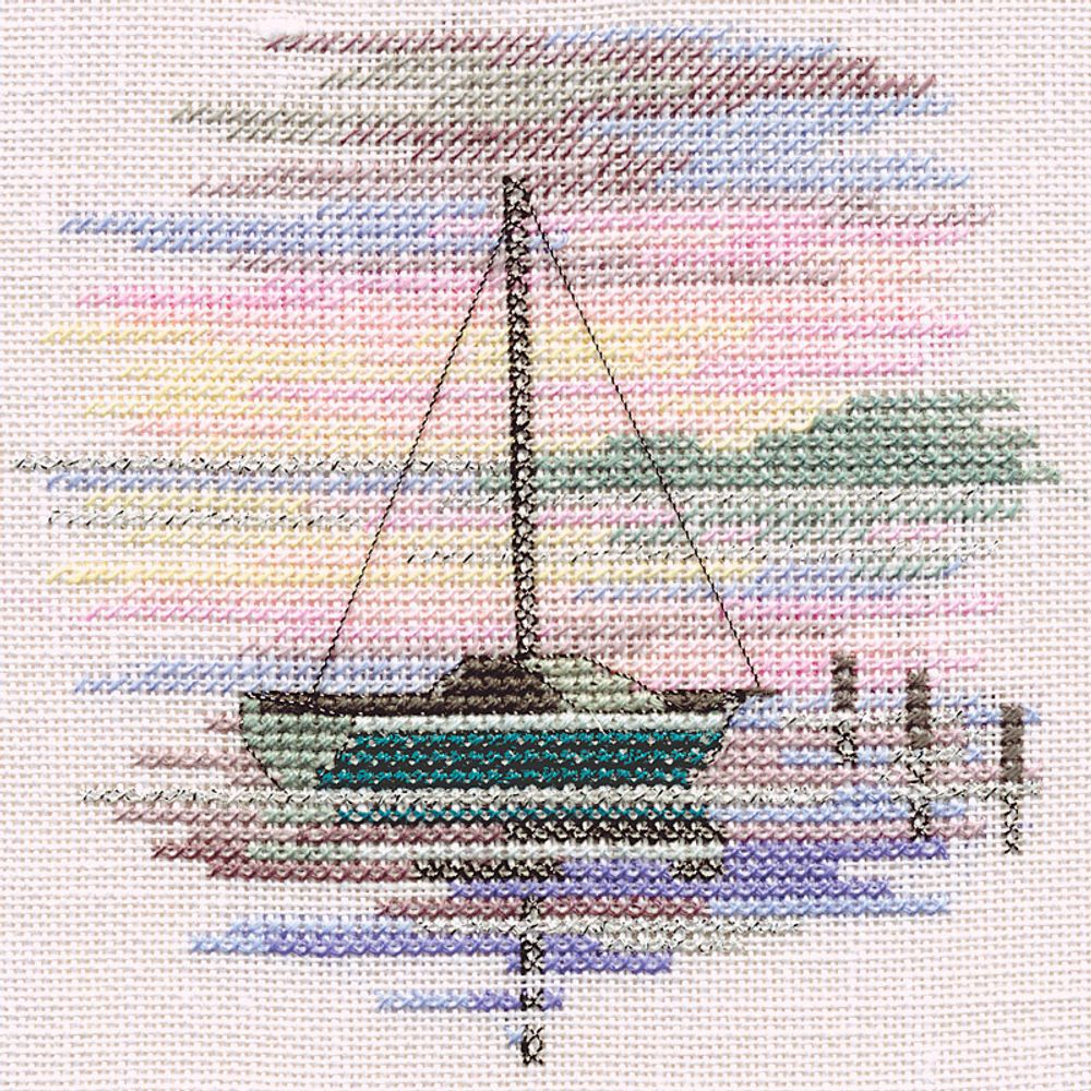 Derwentwater Designs, Sailing Boat, 10х10 см