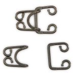 Крючки пришивные 30х20 мм, чер.никель мет, 10 шт, BIG