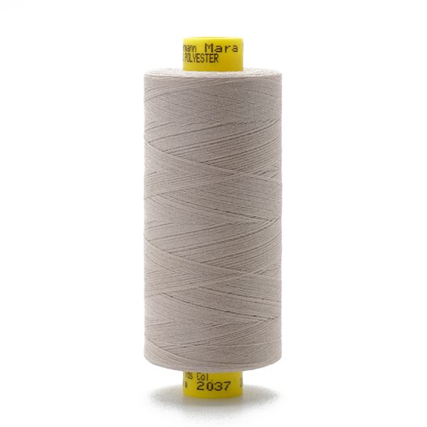 Нитка особо тонкая Gutermann Mara №150 (150/2), 1000 м, 713953, цв. 2037 пепельно-бежевый, 1 катушка