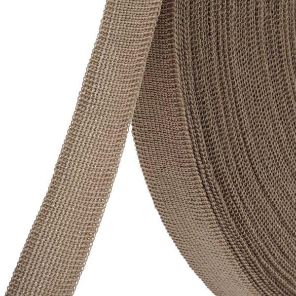 Тесьма (лента) окантовочная 18-20 мм / 30 метров, 4.3 г/м, 014 бежевый