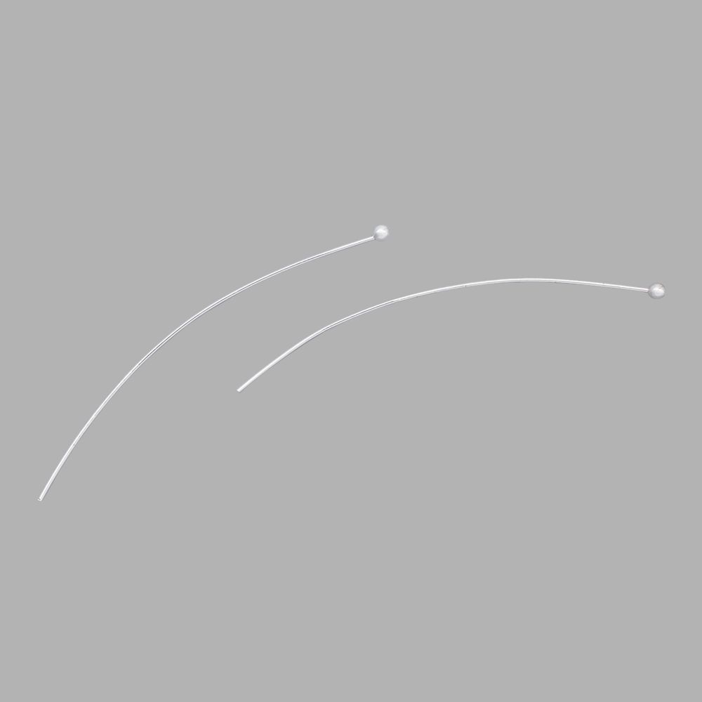 Штифты с шариком 5см, 50 шт/упак, Astra&Craft (Серебро), 4AR192