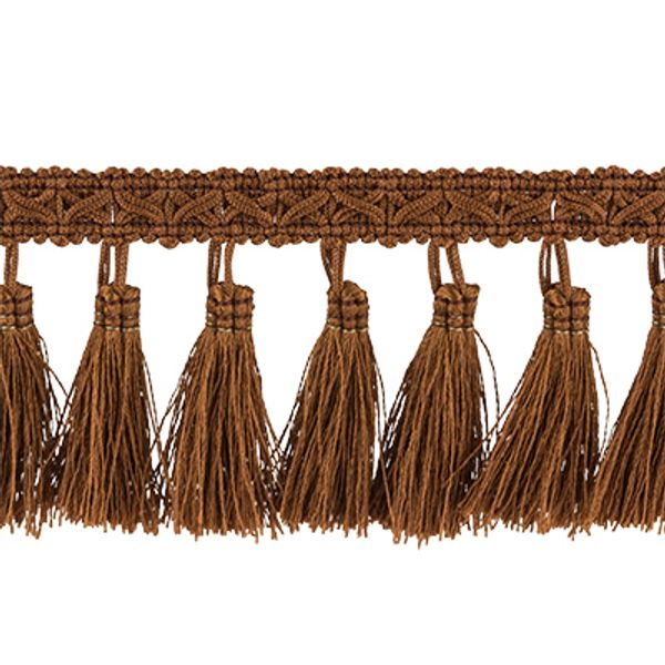Бахрома отделочная 60.0 мм / 10 метров, с кистями, 201 шоколадный, Gamma 888
