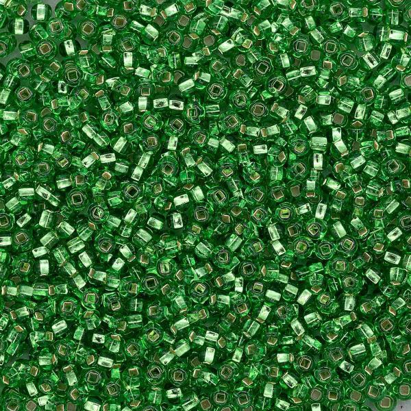 Бисер Preciosa прозрачный, серебряный центр 10/0 (2.3 мм), 100 г (5х20 г), цв. 57100