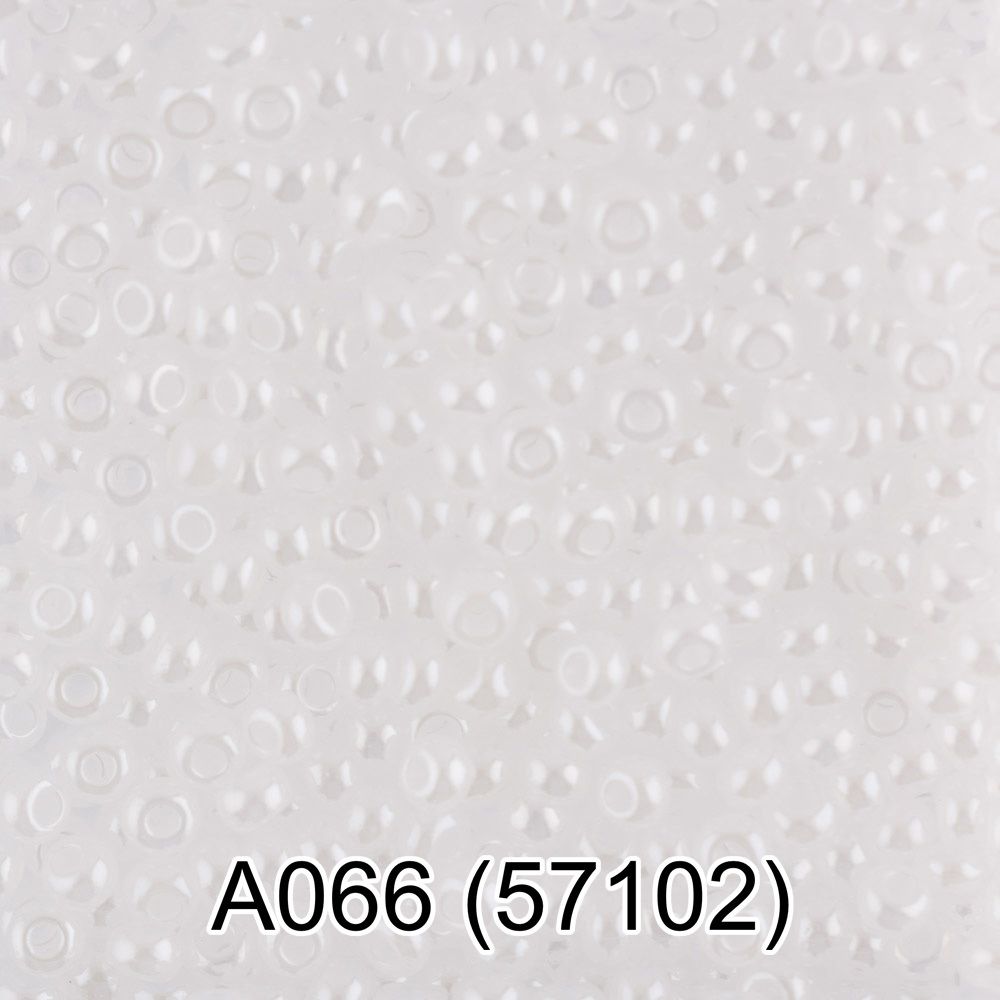 Бисер Gamma 10/0 (2.3 мм), 150 г (10х5 г), 1-й сорт A066 белый, 57102, круглый 1
