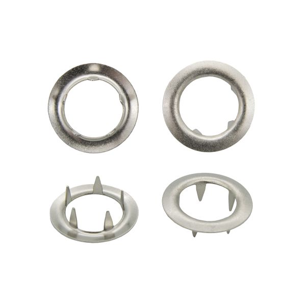 Кнопка клямерная ⌀21.0 мм, сер, (ЧАСТЬ A, D), 100 шт, BIG