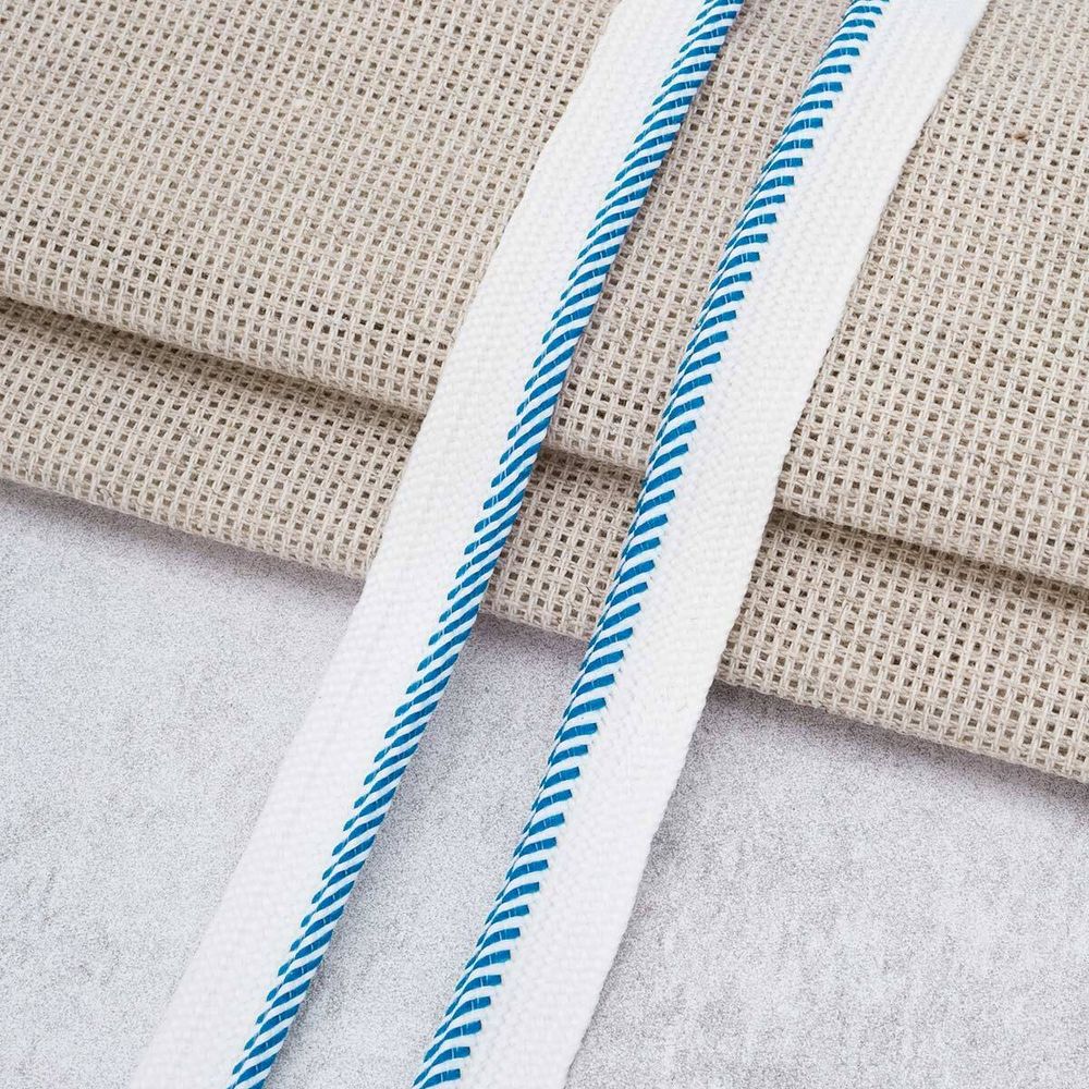 Кант декоративный 11 мм / 27.43 метра, белый/20 св.голубой, 3Al307