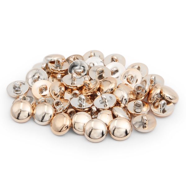 Пуговицы на ножке 24L (15мм) (Gold (золотой)), 48 шт