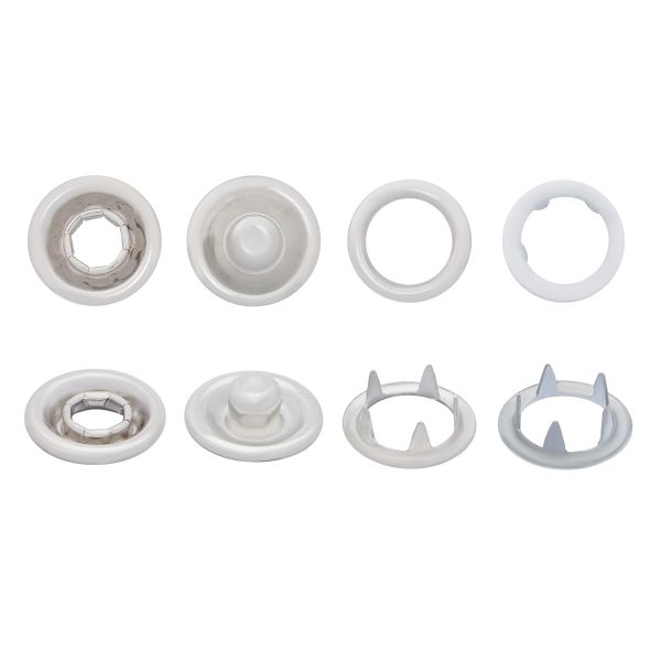 Кнопка рубашечная (джерси) открытая ⌀11 мм, 30 комплектов, белый Hobby&Pro, 521211