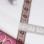 Кружево капроновое 22 мм / 13.71м 0574-1003, цв.A754 коричневый