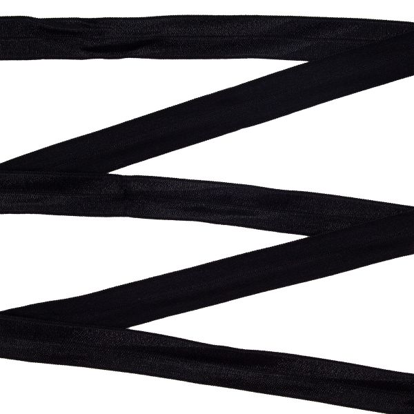 Резинка бельевая (окантовочная) блестящая 20.0 мм / 50 метров, черный, 46-07320/20