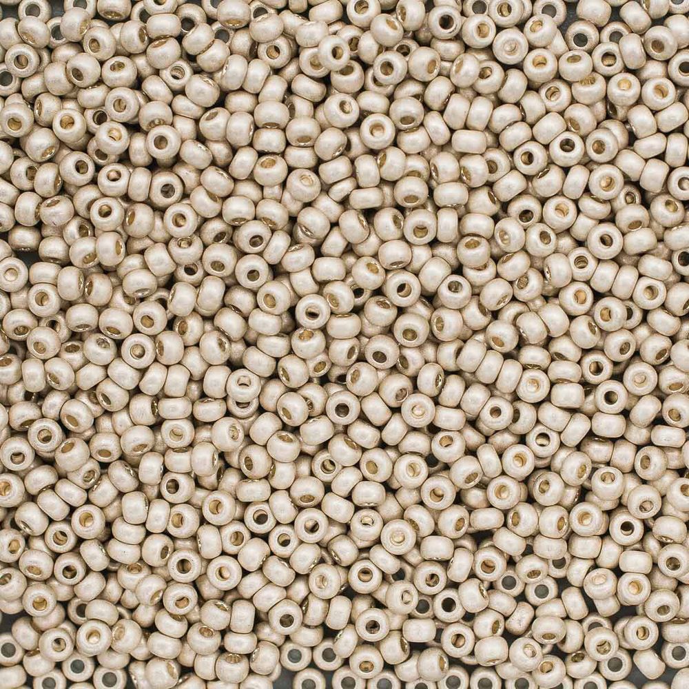 Бисер Preciosa металлик матовый 10/0 (2.3 мм), круг.отв., 500гр, 331-39001-10/0-18503