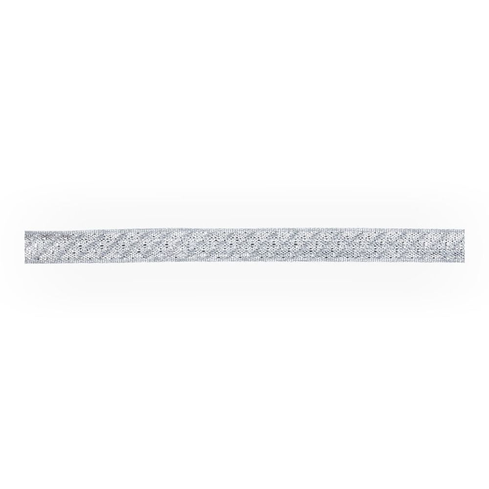 Тесьма металлизированная 10 мм, MJR-10, 33 м, серебро, Gamma