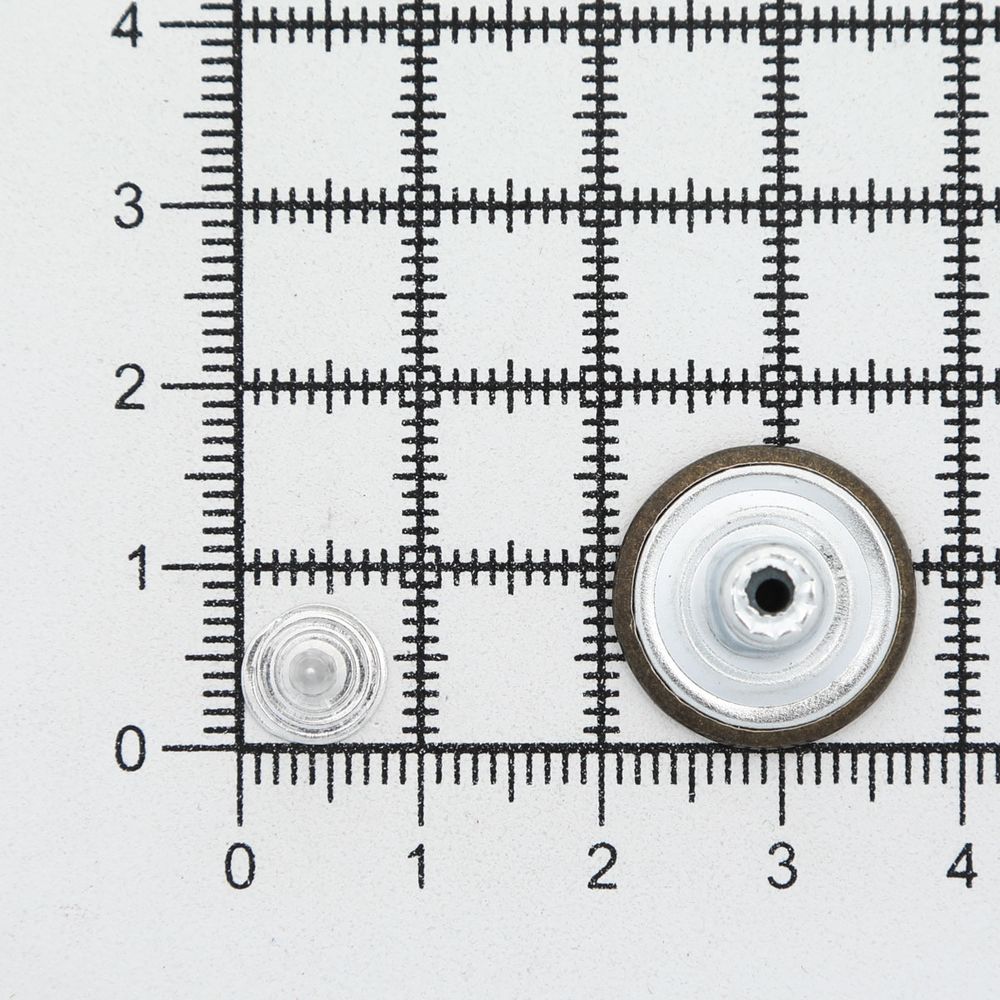 Пуговицы джинсовые ⌀17 мм, фиксированная ножка, сталь, 8 звезд, антик, 100 шт, New Star