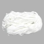 Шнур отделочный трикотажный плоский ⌀10.0 мм / 70 метров, белый